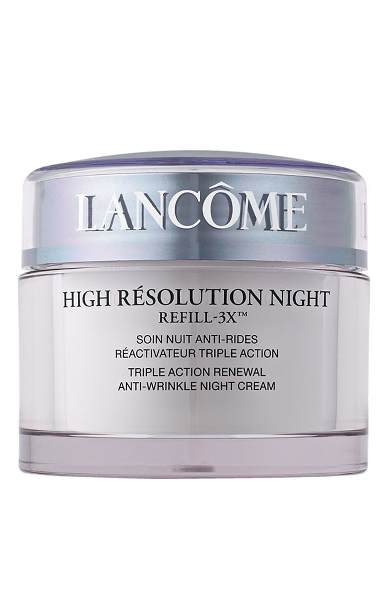 Lancôme High Résolution Refill-3X Anti-Wrinkle Night Moisturizer Cream, Main, color, 
