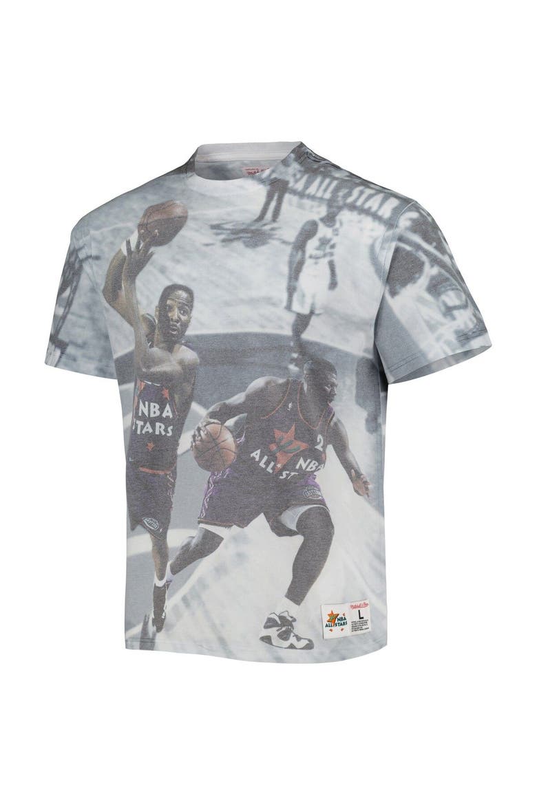 Men's Mitchell & Ness Charlotte Hornets Above the Rim Graphic T-Shirt, Alternate, color, White