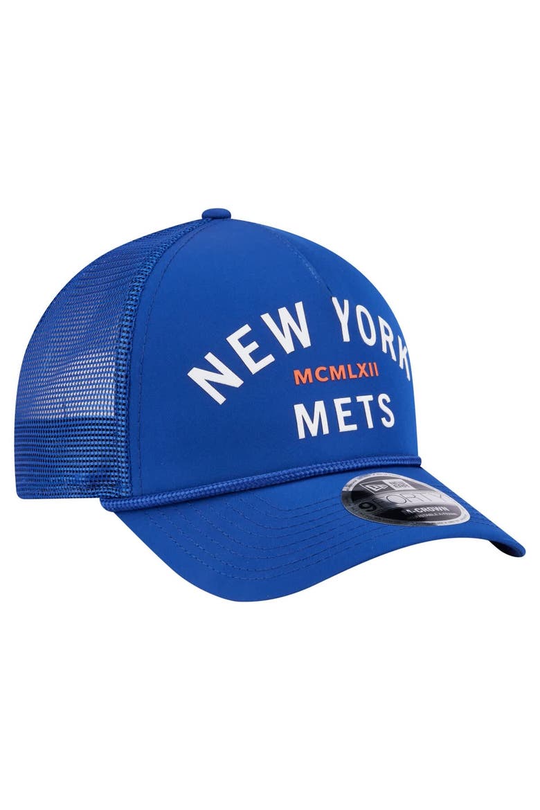 Men's New Era  Royal New York Mets Minimalist 9FORTY A-Frame Adjustable Hat, Alternate, color, Royal