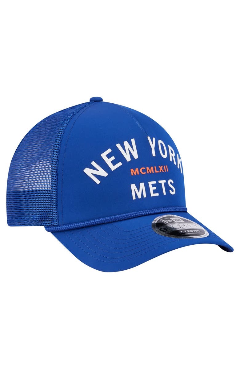 New Era Men's New Era  Royal New York Mets Minimalist 9FORTY A-Frame Adjustable Hat, Alternate, color, Royal