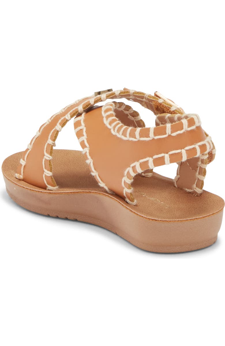 Lucky Brand Kids' Whipstitch Crossover Sandal, Alternate, color, Cognac