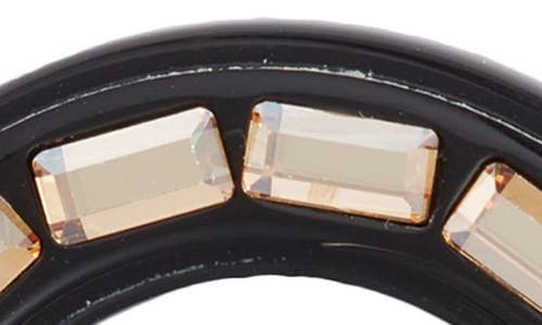 Alexandre De Paris Swarovski Crystal Barrette In Black