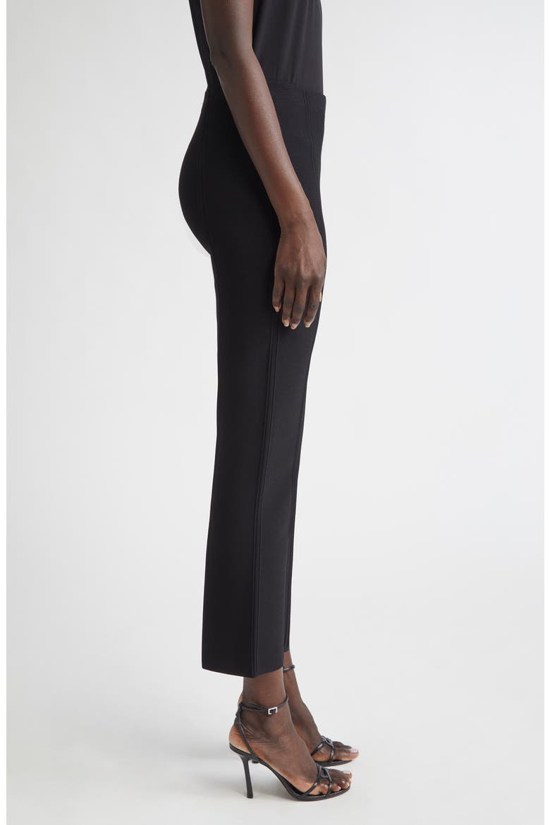 Knit Crop Pants, Alternate, color, BLACK