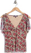 LUV BETSEY Petal Sleeve T-Shirt