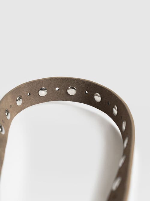 Saint + Sofia Roxie Studded Belt In Brown