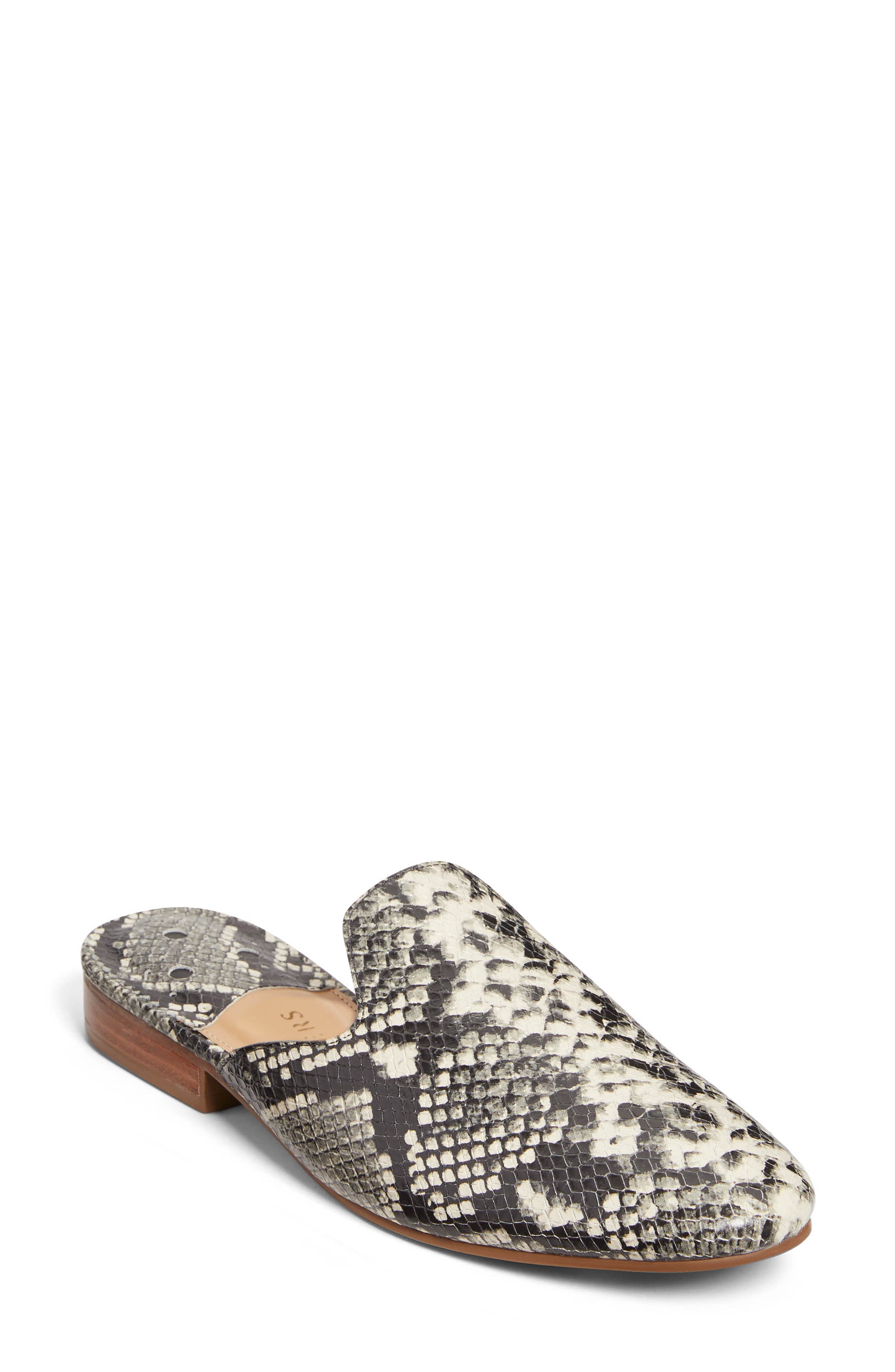 Jack Rogers Delaney Snakeskin Print Mule, Main, color, 