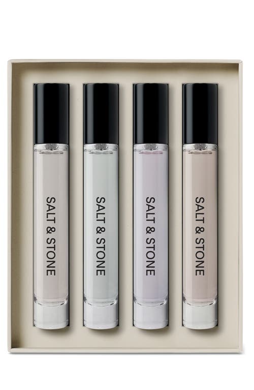 Salt & Stone 4-piece Mini Body Mist Discovery Set $48 Value In Transparent