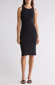 Vince Ribbed Cotton Tank Dress