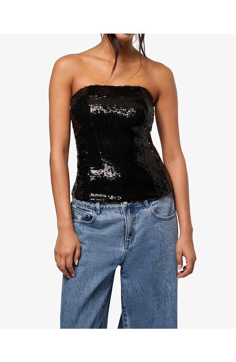 WeWoreWhat Sequin Corset Top, Main, color,
