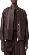 AllSaints Sofi Leather Bomber Jacket