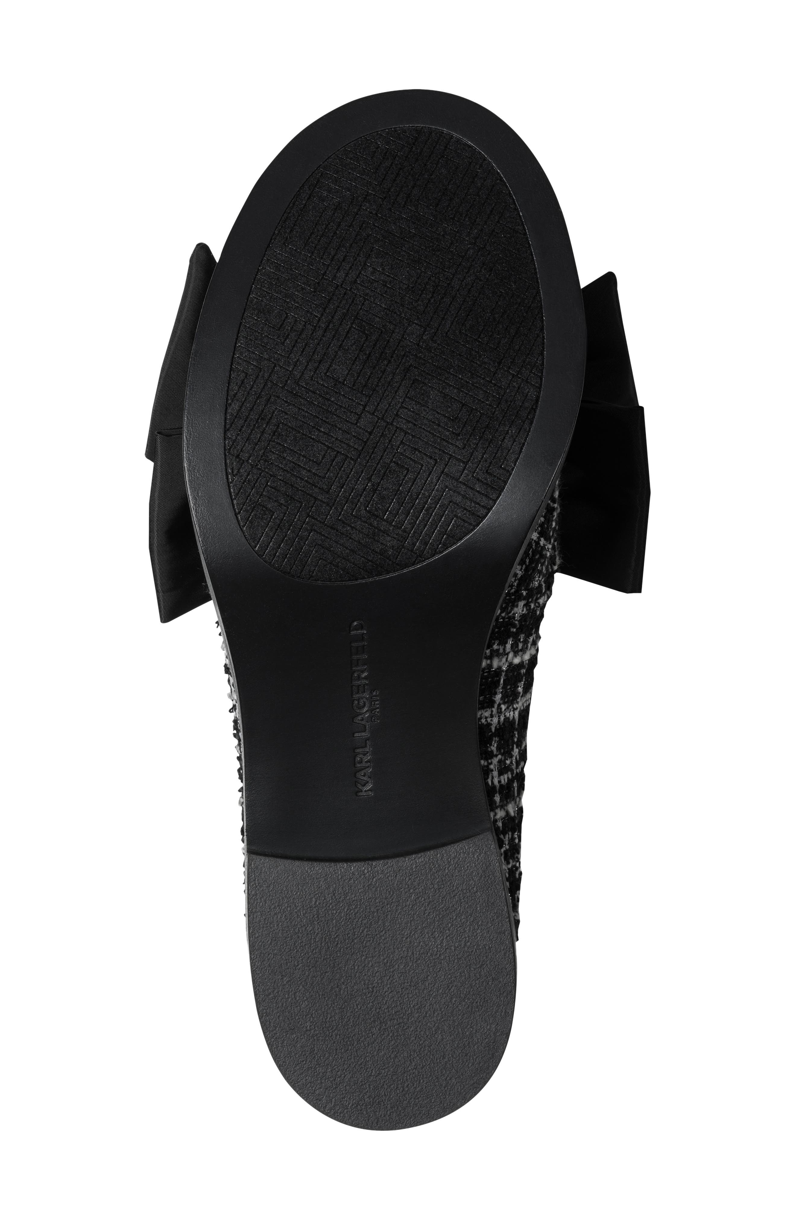 Camilia Bow Loafer, Alternate, color, BLACK/ WHITE