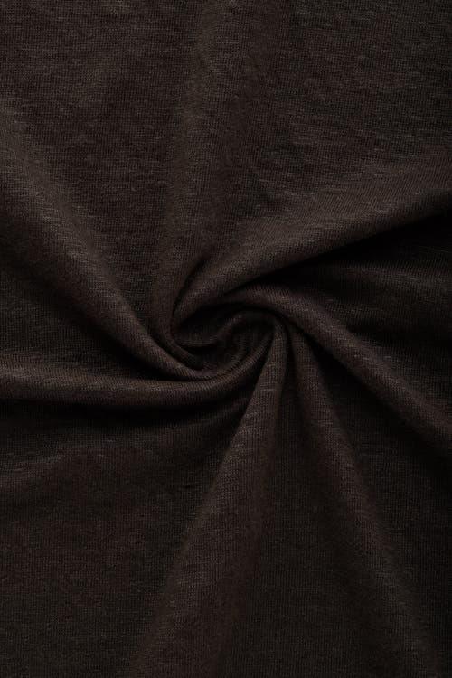 Wolf Vs. Goat (wvg) Short Sleeve Linen Crew Neck Tee In Brown