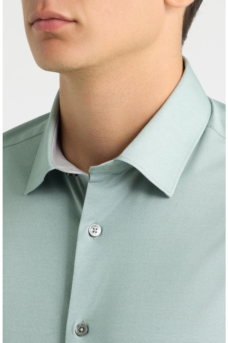 Jimmy OoohCotton® Long Sleeve Performance Shirt, Alternate, color, AVOCADO