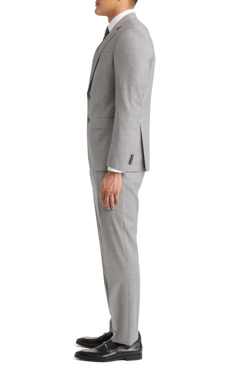 BOSS Stretch Virgin Wool Suit, Alternate, color, 