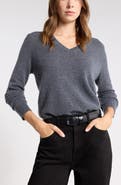 Nordstrom Cashmere V-Neck Sweater
