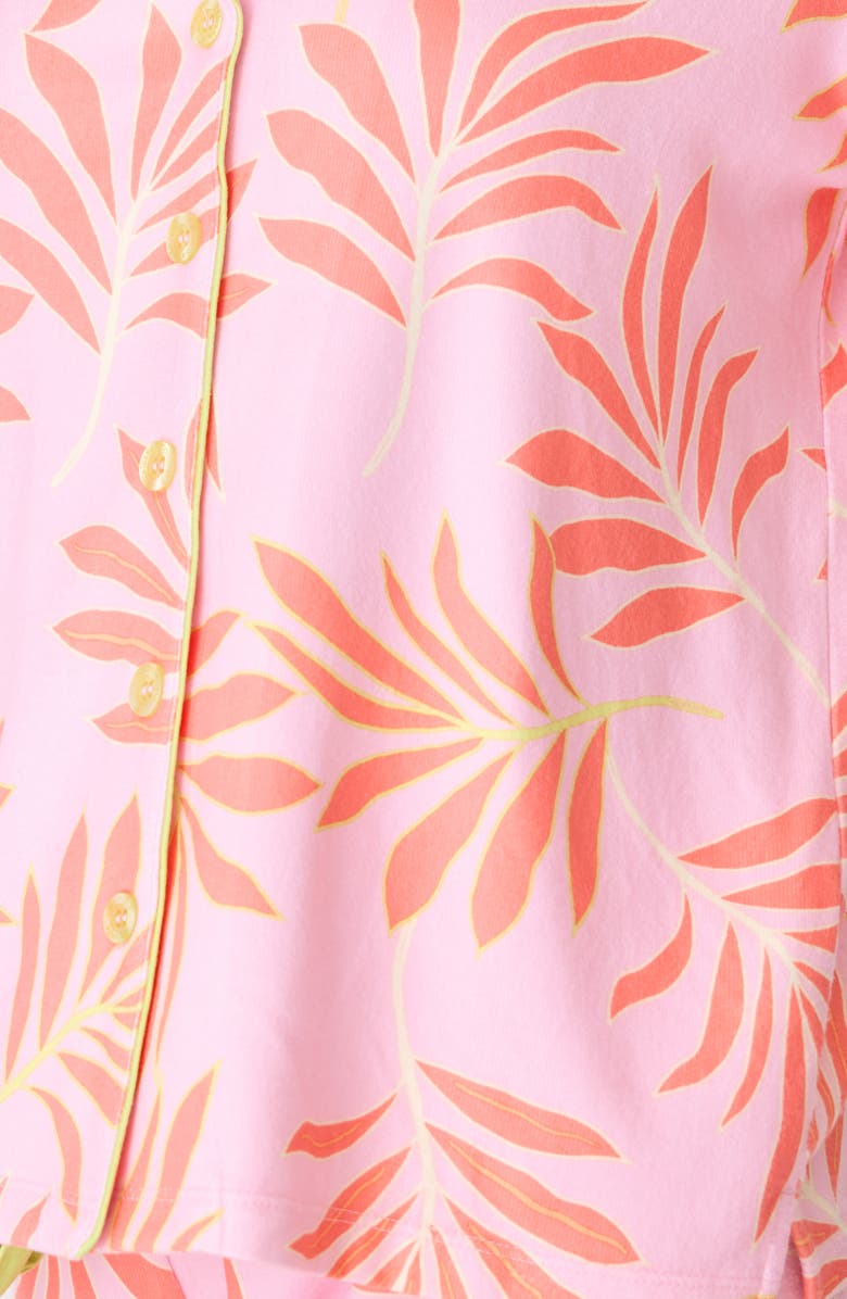 PJ Salvage Electric Summer Butter Jersey Short Pajamas, Alternate, color, Pink Melon