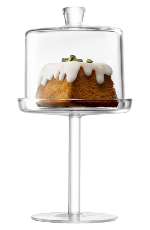 Lsa Gio Cake Dome Stand In Transparent