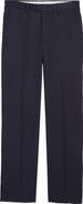 Berle Classic Fit Flat Front Microfiber Performance Trousers
