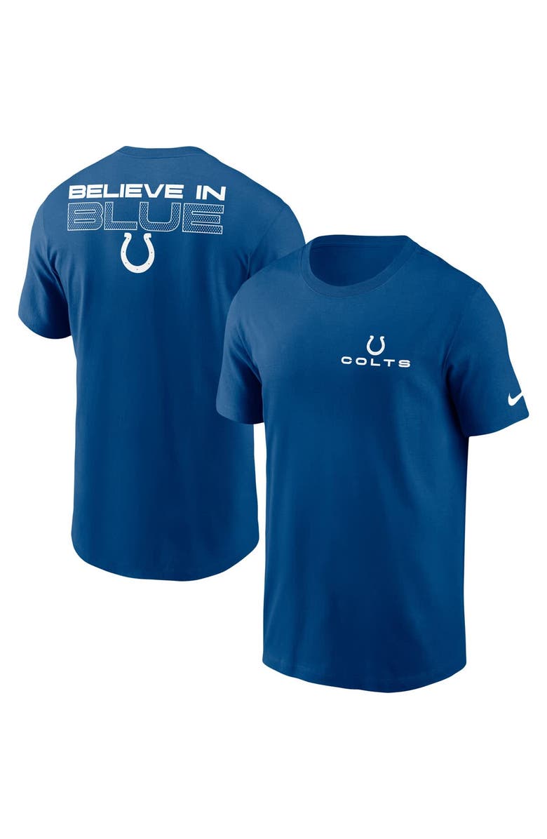 Nike Men's Nike Royal Indianapolis Colts Local Phrase T-Shirt, Main, color, Royal