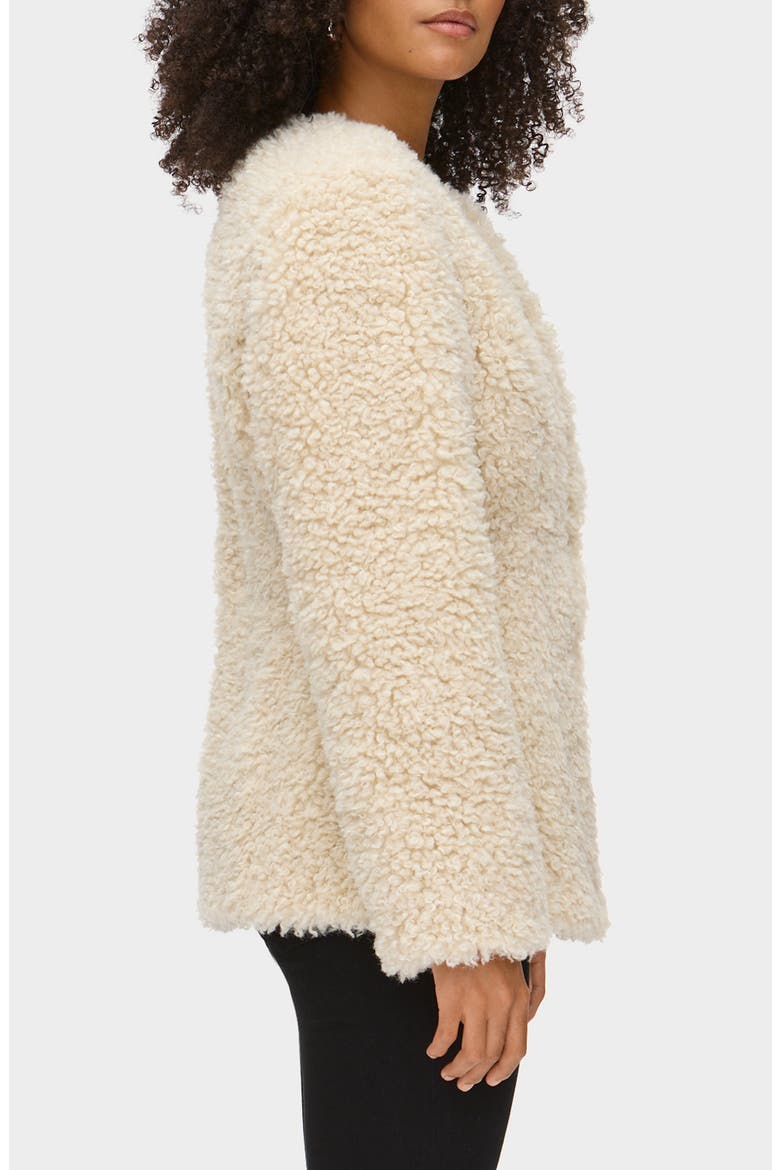 Daphne Faux Shearling Jacket, Alternate, color, ECRU