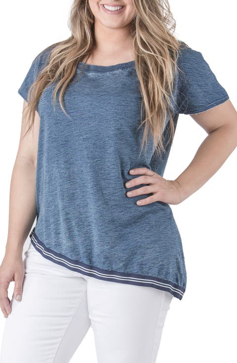 Thereasa Asymmetric Hem Top (Plus)