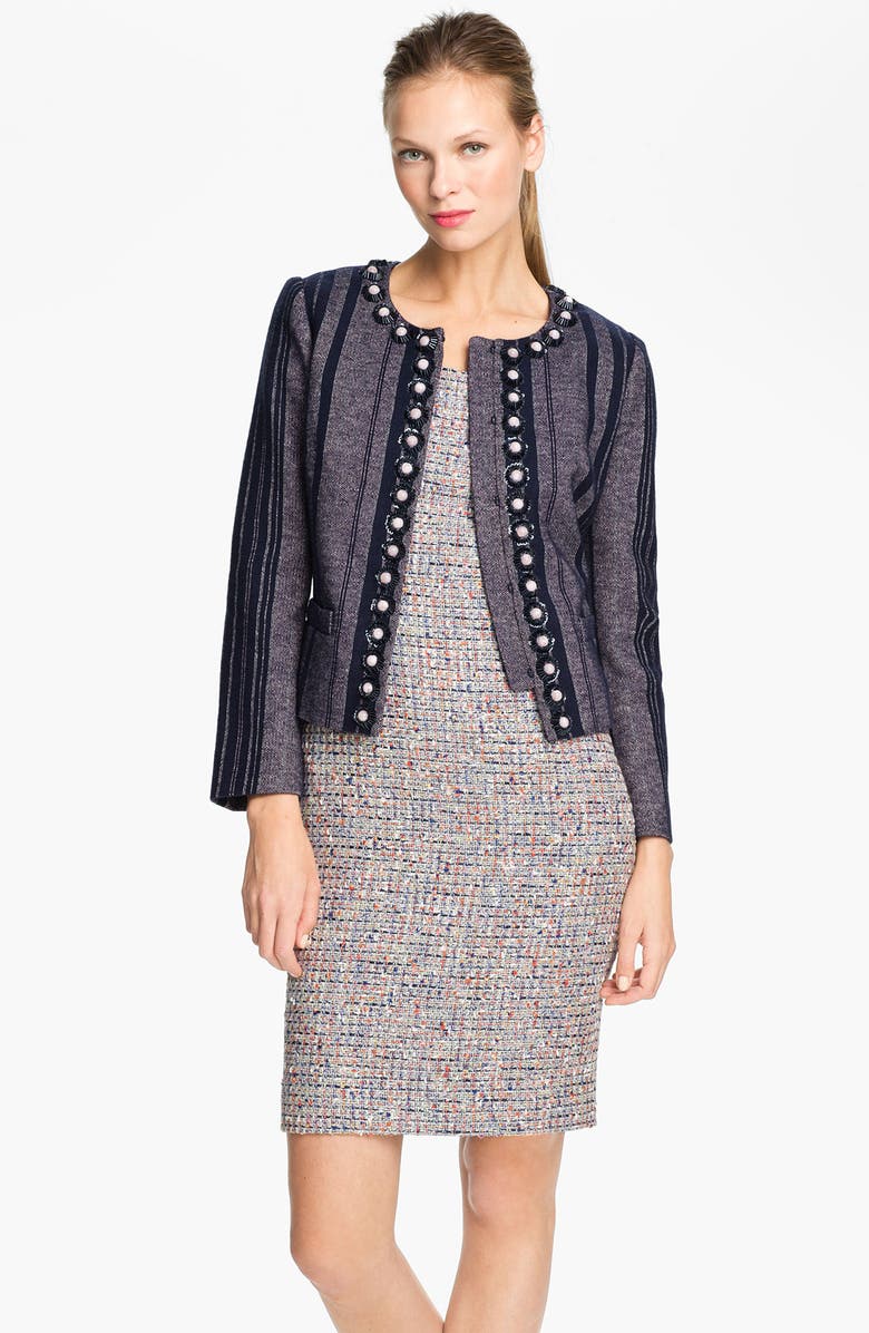 Tory Burch 'Eliza' Embellished Jacket, Main, color,