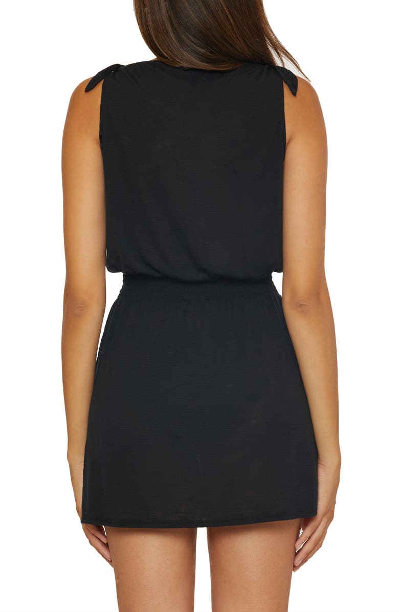 Becca Breezy Basics Smocked Waist Cover-Up Dress, Alternate, color, 