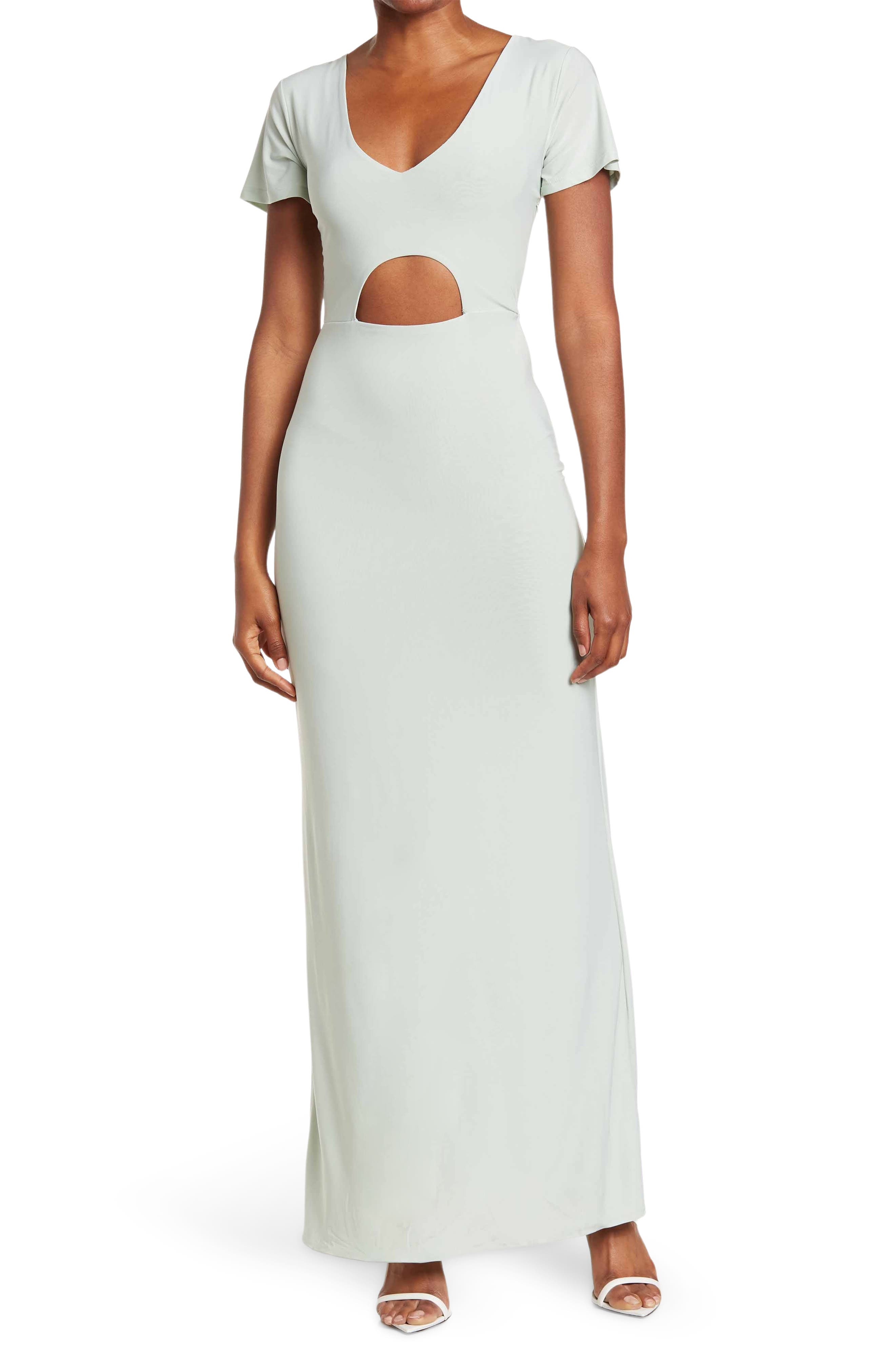 Love By Design Anjelina Slinky Cutout Maxi Dress