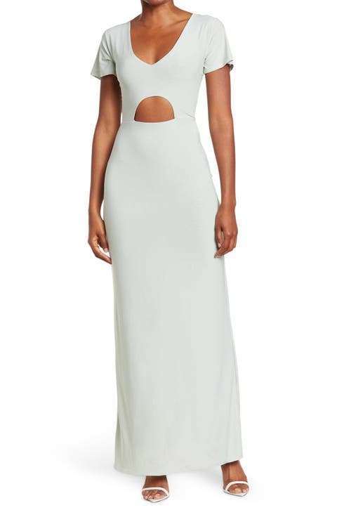 Anjelina Slinky Cutout Maxi Dress