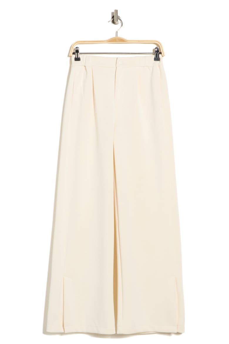 Pleated Wide Leg Pants, Alternate, color, WHITECAP GREY