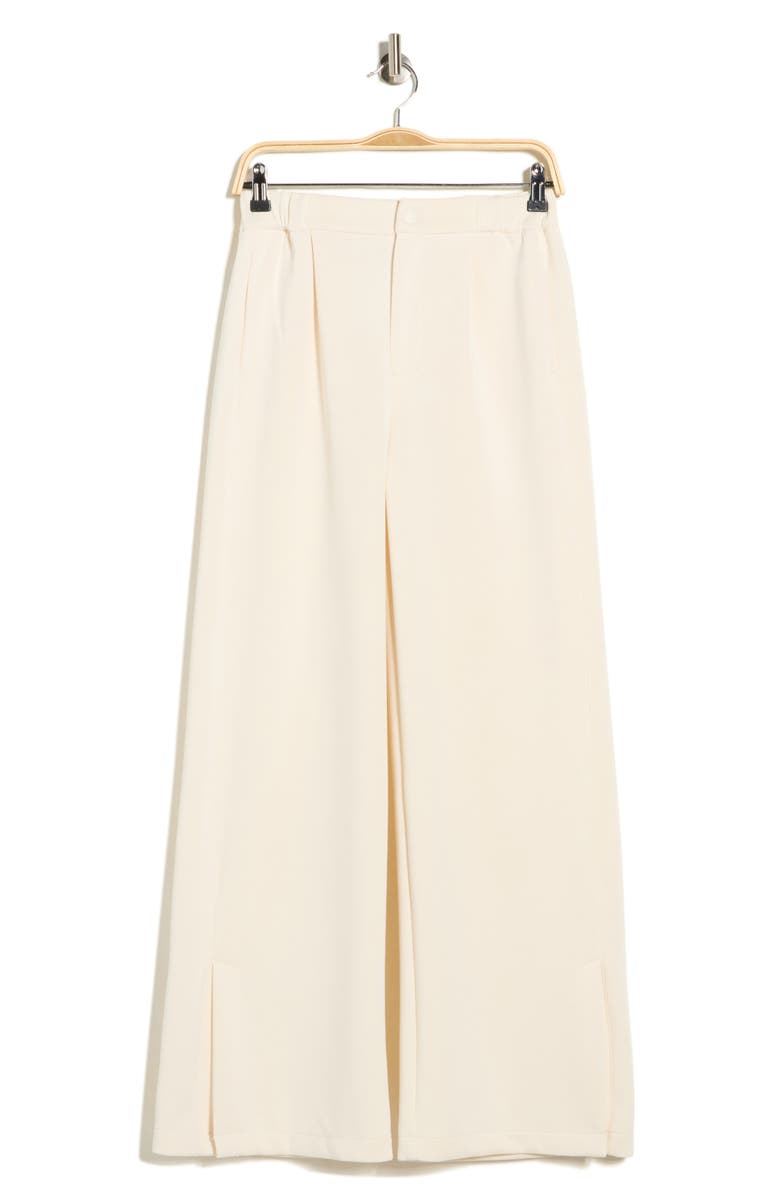 Scotch & Soda Pleated Wide Leg Pants, Alternate, color, Whitecap Grey