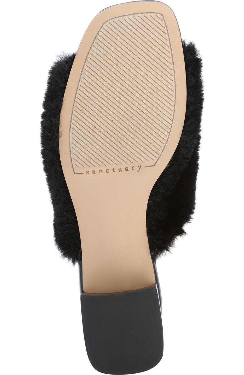 Sanctuary Rascal Faux Fur Sandal, Alternate, color,