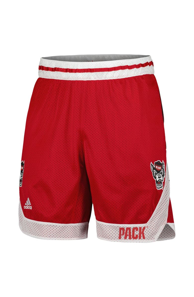 adidas Men's adidas Red NC State Wolfpack Swingman AEROREADY Basketball Shorts, Alternate, color, 