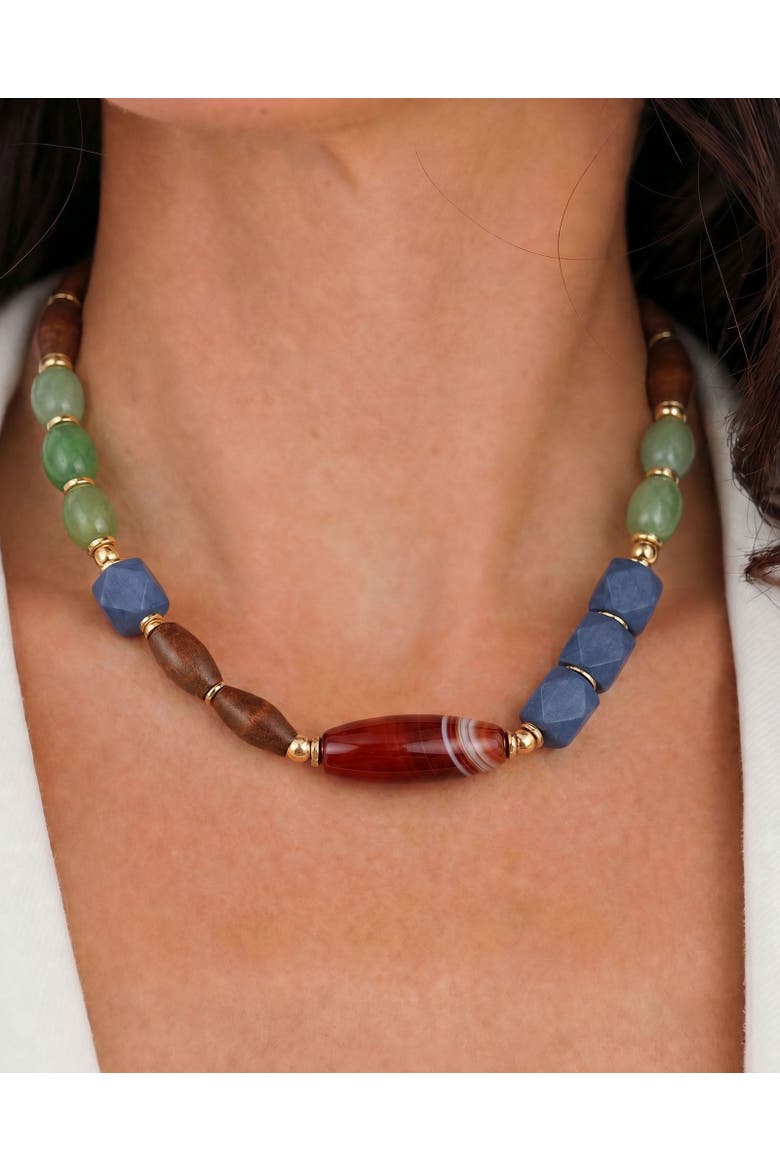 Aegean Sea Necklace, Alternate, color, Multi