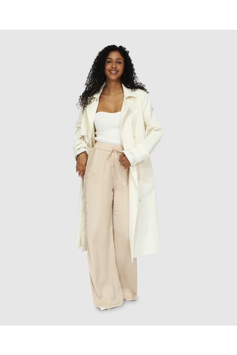 Empirical Trench Coat, Alternate, color, White