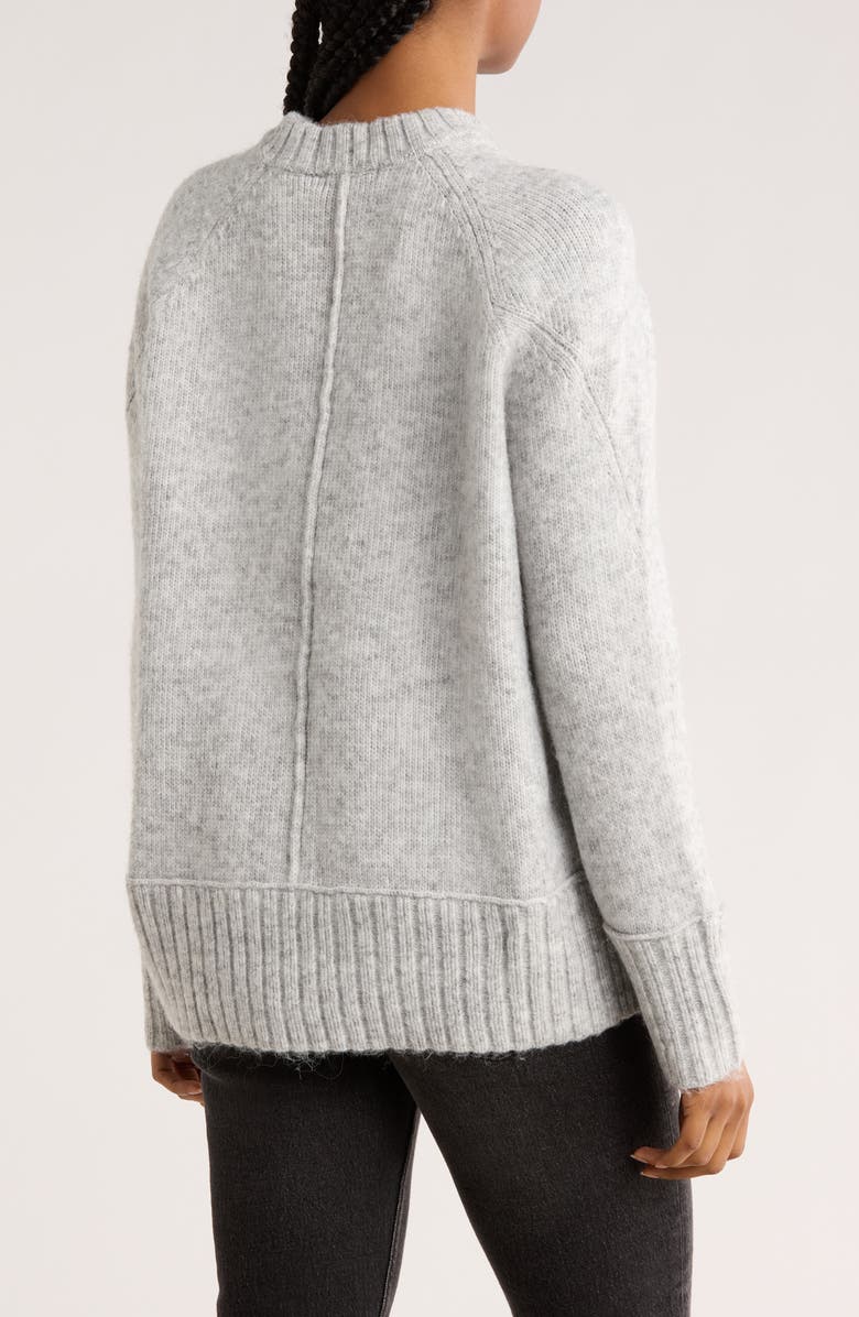 RDI Crewneck Pullover Sweater, Alternate, color, Grey Cloud