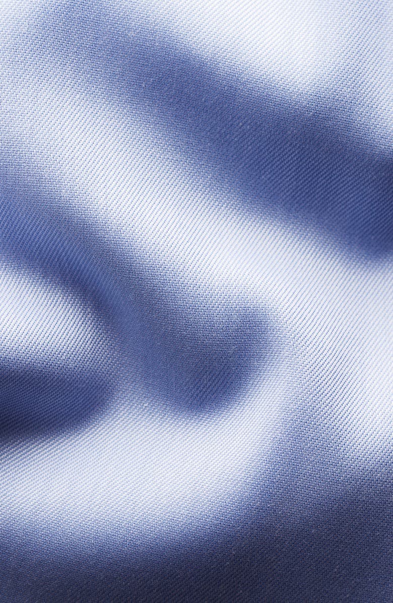 Eton Contemporary Fit Solid Blue Dress Shirt, Alternate, color, 