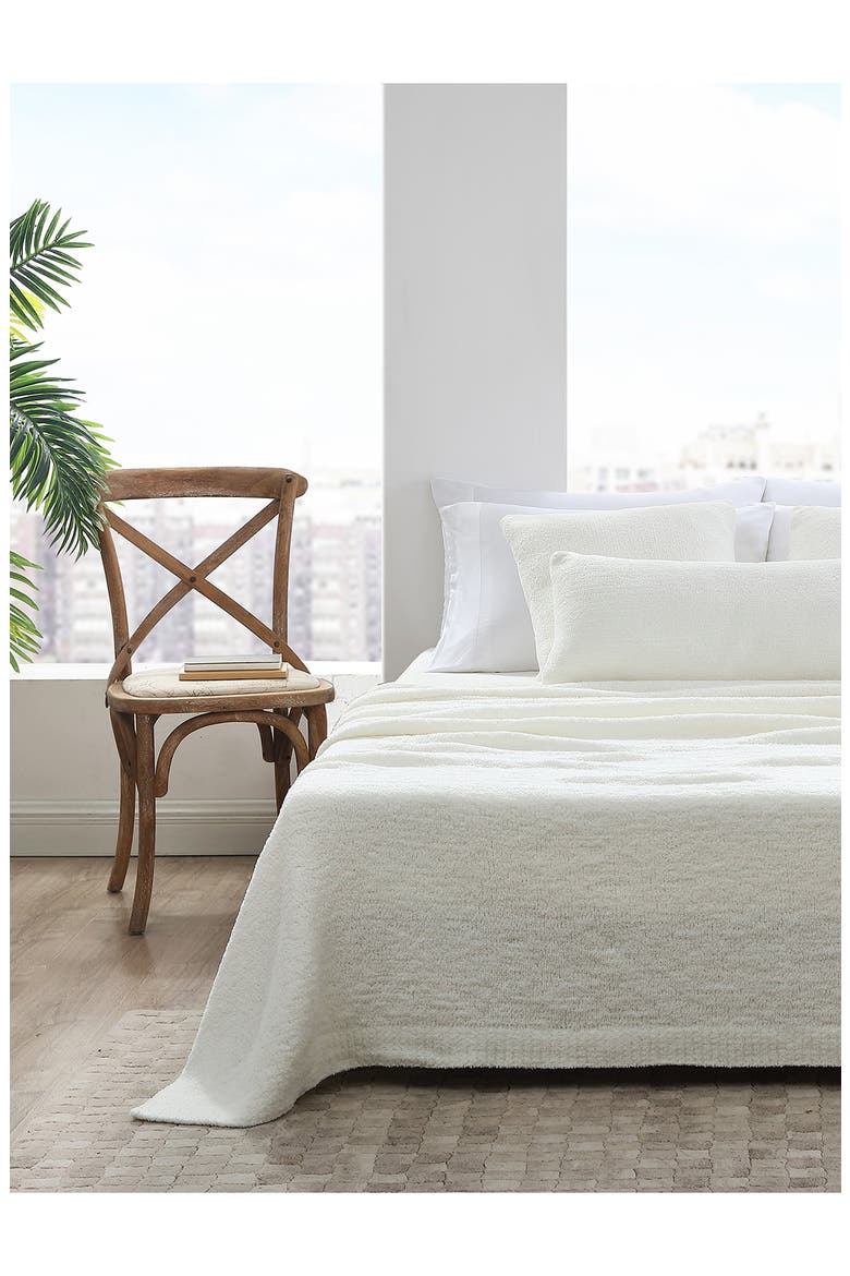 Snug Microfiber Blanket, Alternate, color, OFF WHITE