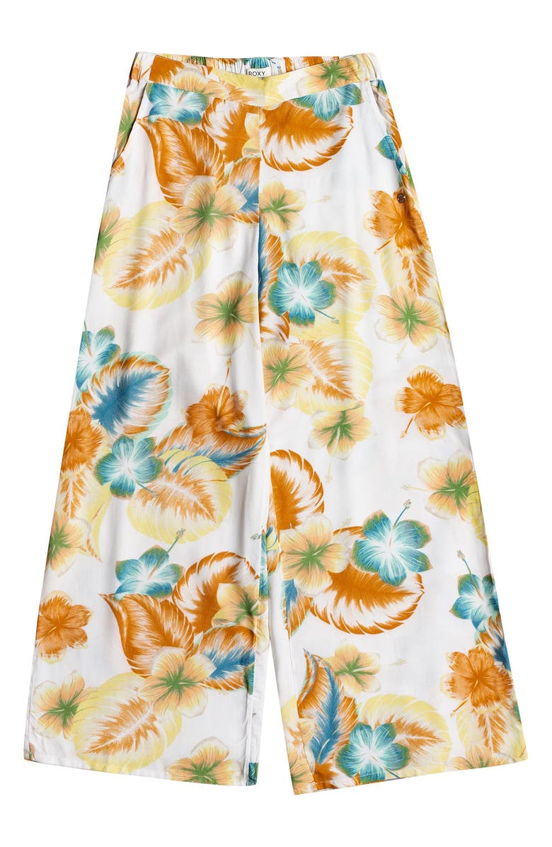 Roxy Midnight Avenue Wide Leg Floral Pants, Alternate, color,