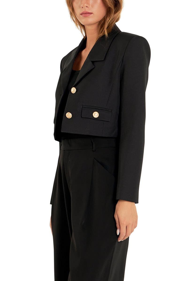 Endless Rose Classic Crop Jacket, Alternate, color,