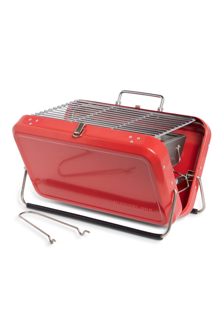 Portable BBQ Suitcase, Main, color, RED