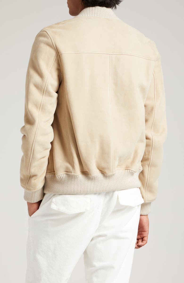 Eleventy Genuine Shearling Bomber Jacket, Alternate, color, 