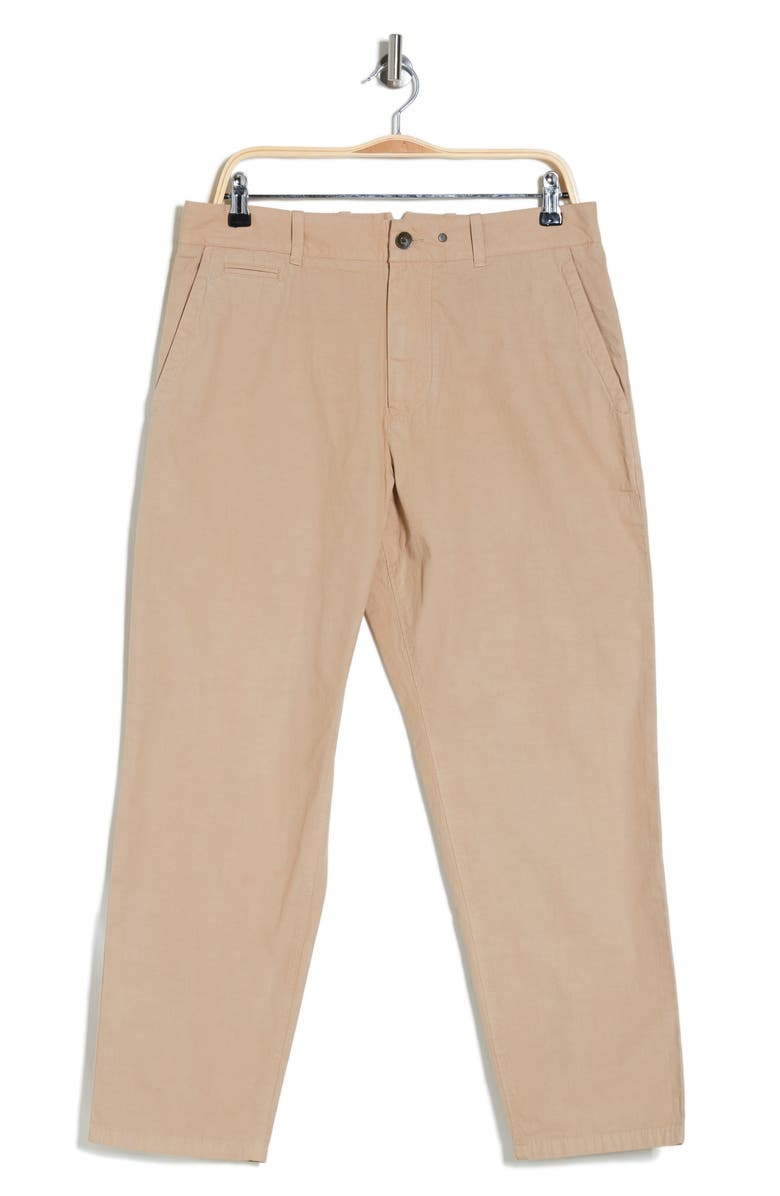 rag & bone Beck Crop Peached Cotton Pants, Alternate, color, Mink