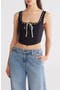 Front Tie Lace Corset Tank