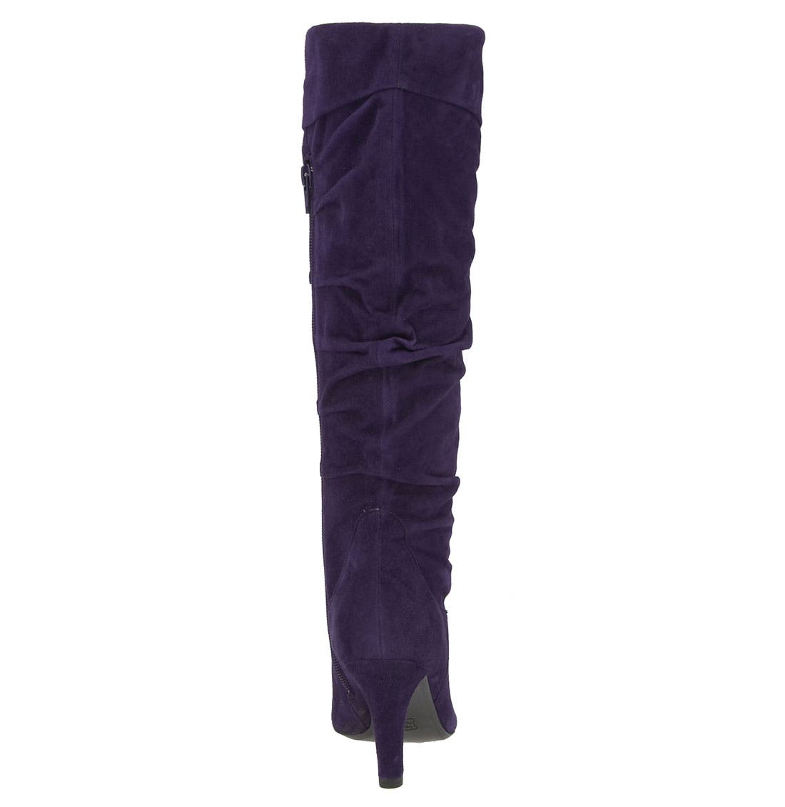 'Inka' Tall Boot, Alternate, color, DARK PURPLE SUEDE