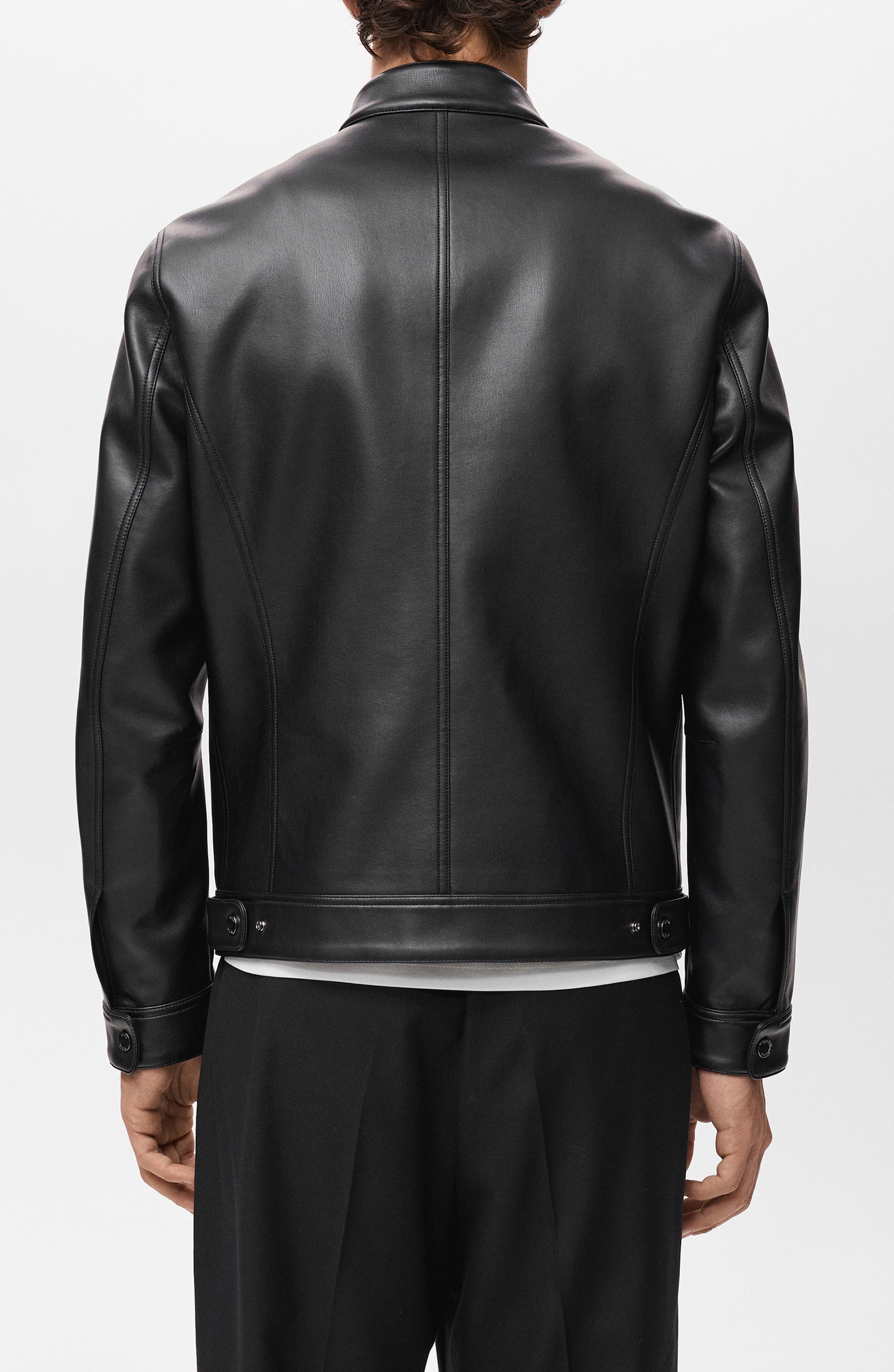 Faux Leather Moto Jacket - image 2