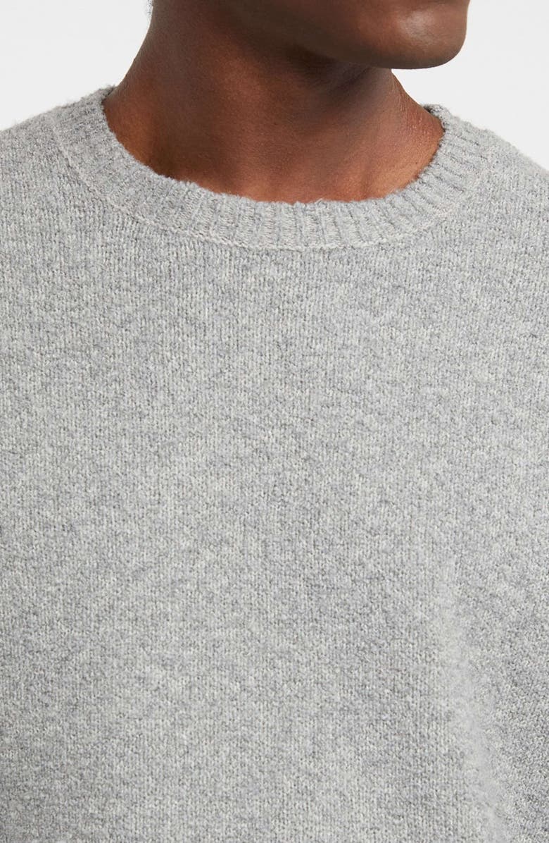 GUESS JEANS Bouclé Crewneck Sweater, Alternate, color, Grey