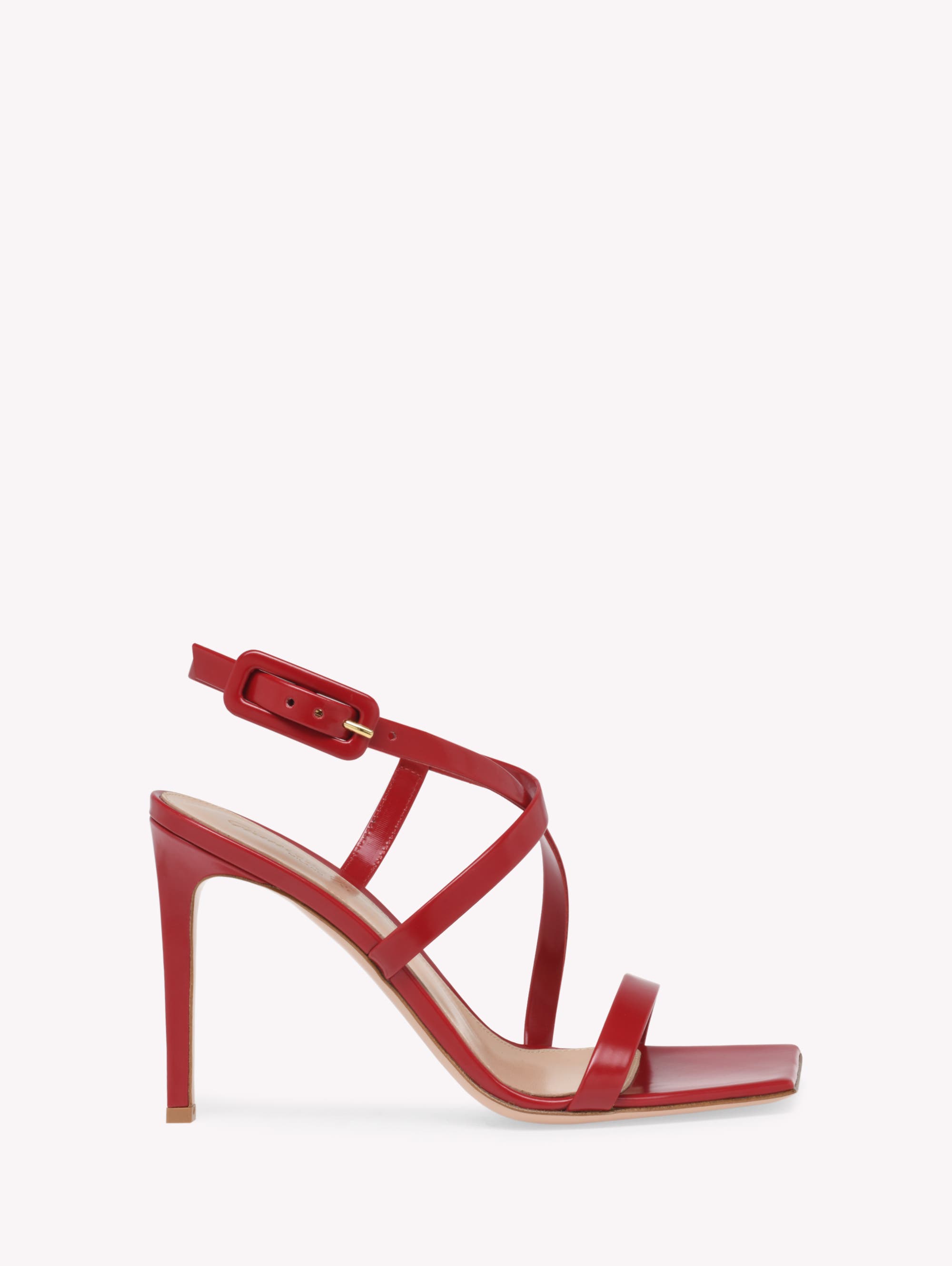 Gianvito Rossi Tokio Ankle Strap Sandal In Red