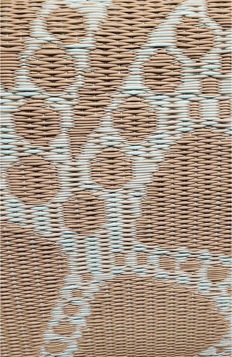 Mad Mats Scallop Cool Aqua Rug, Alternate, color, Aqua And White