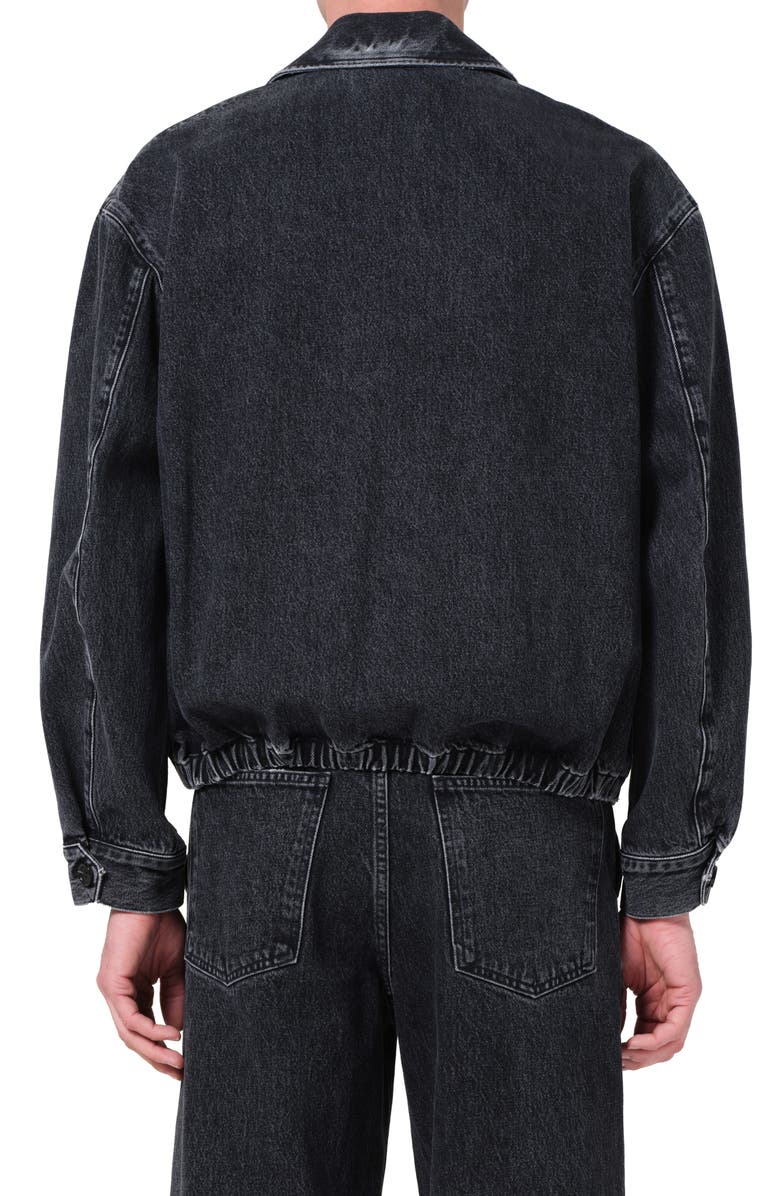 AGOLDE Torres Zip Denim Jacket, Alternate, color, Brampton W/ Black